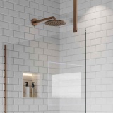 Product Lifestyle image of the Abacus Brushed Bronze Ceiling Mounted Bracing Bar